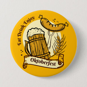 Badge Rond 7,6 Cm Bouton Festival de la bière Oktoberfest