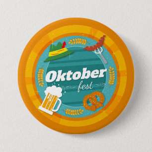 Badge Rond 7,6 Cm Bouton Festival de la bière Oktoberfest