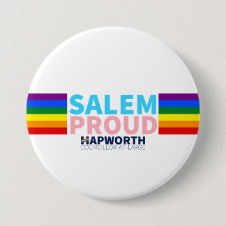 BADGE ROND 7,6 CM BOUTON FIER DE SALEM