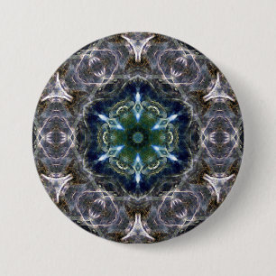 Badge Rond 7,6 Cm Bouton Folk Mandala
