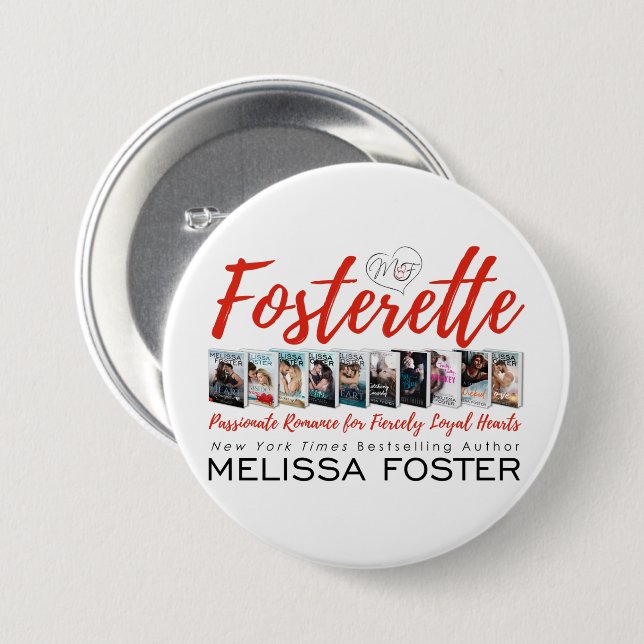 Badge Rond 7,6 Cm Bouton Fosterette (Devant & derrière)