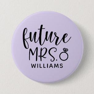 Badge Rond 7,6 Cm Bouton Futur Parti Mme Bachelorette