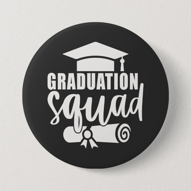 Badge Rond 7,6 Cm Bouton Graduate Squad 2023 Graduate (Devant)