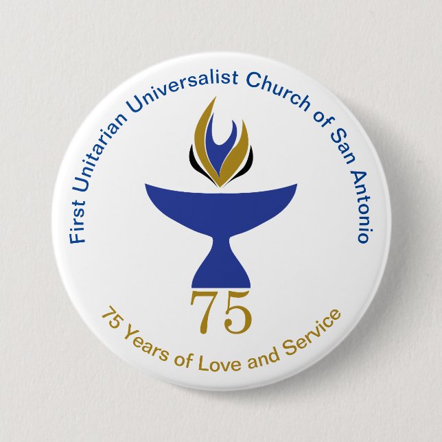 Badge Rond 7,6 Cm Bouton grand, 3 pouces (Devant)