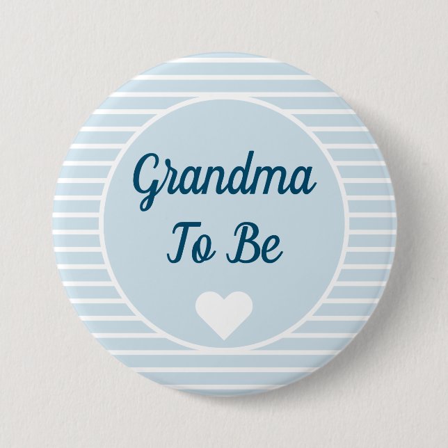 Badge Rond 7,6 Cm Bouton Grand-mère à être Baby shower (Devant)