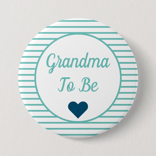 Badge Rond 7,6 Cm Bouton Grand-mère à être Baby shower (Devant)