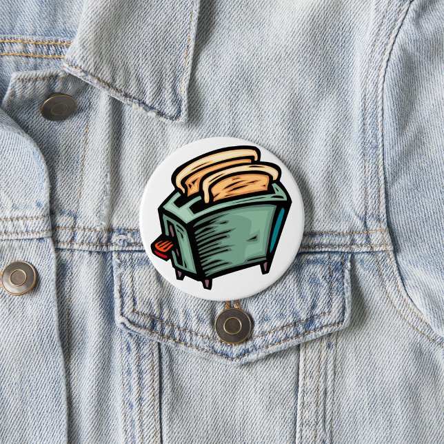 Badge Rond 7,6 Cm Bouton grille (Créateur téléchargé)