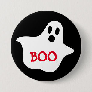 Badge Rond 7,6 Cm Bouton Halloween du fantôme de Boo