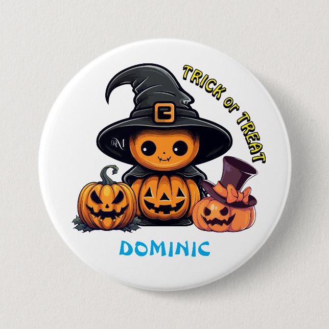 Badge Rond 7,6 Cm Bouton : HALLOWEEN Effrayant #1 (Devant)