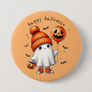 Badge Rond 7,6 Cm Bouton Halloween Fantôme mignon