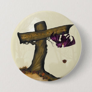 Badge Rond 7,6 Cm Bouton hanté de forêt