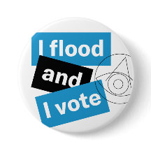 Bouton I Flood and I Vote