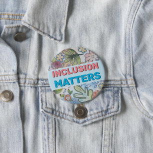 Badge Rond 7,6 Cm Bouton Inclusion Matters