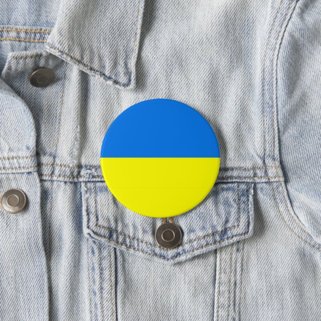 Badge Rond 7,6 Cm Bouton indicateur Ukraine/broche d'ordinateur port (En situation)