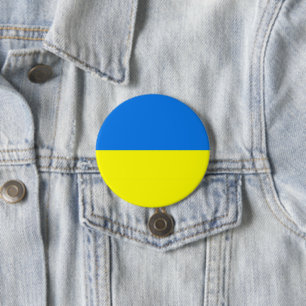 Badge Rond 7,6 Cm Bouton indicateur Ukraine/broche d'ordinateur port