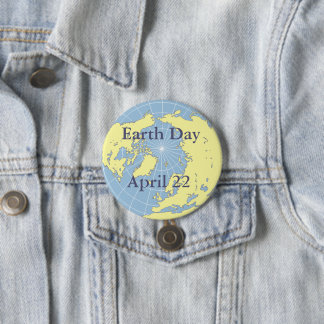 Badge Rond 7,6 Cm Bouton - Jour des terres