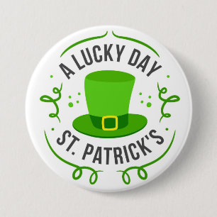 Badge Rond 7,6 Cm Bouton Jour Saint Patrick