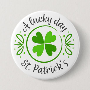 Badge Rond 7,6 Cm Bouton Jour Saint Patrick