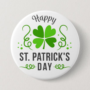 Badge Rond 7,6 Cm Bouton Jour Saint Patrick