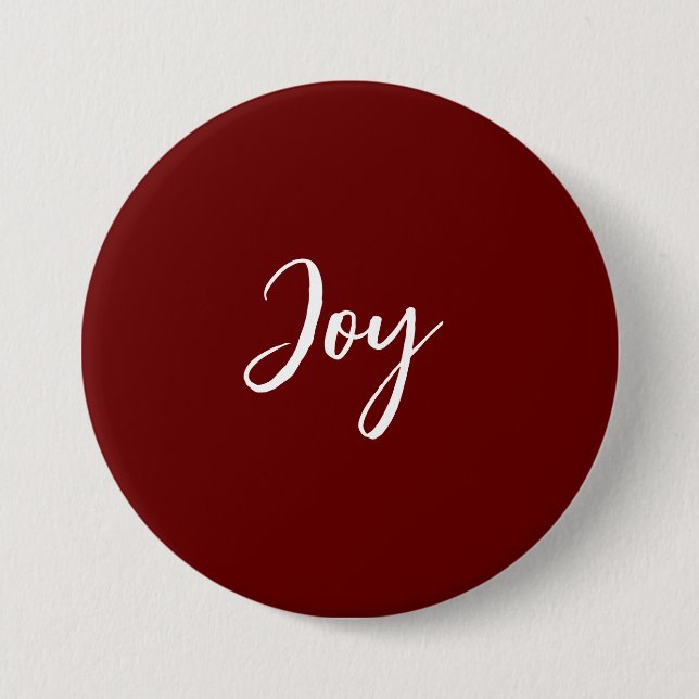 Badge Rond 7,6 Cm Bouton Joy (Devant)
