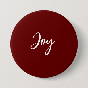 Badge Rond 7,6 Cm Bouton Joy