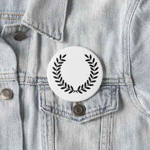 Badge Rond 7,6 Cm Bouton Laurel Wreath