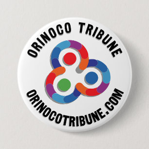 Badge Rond 7,6 Cm Bouton logo noir arrondi
