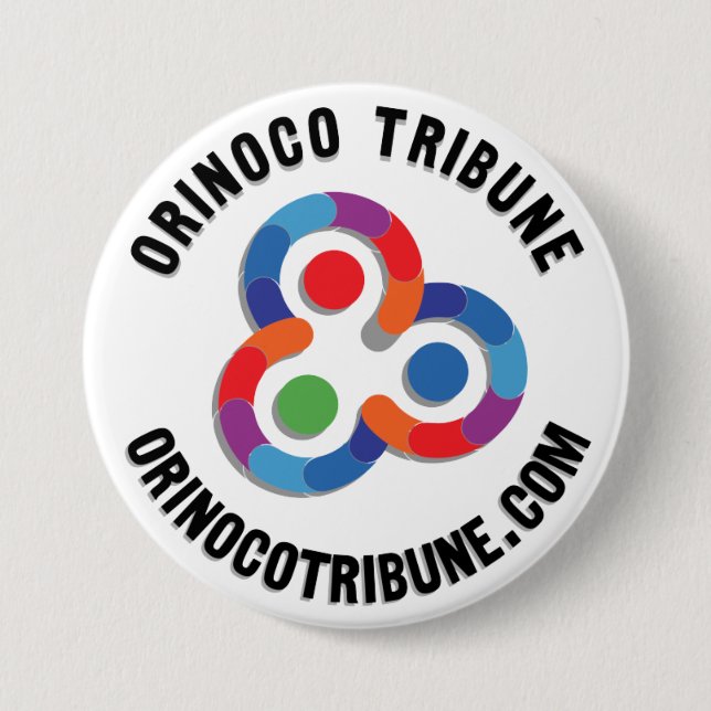 Badge Rond 7,6 Cm Bouton logo noir arrondi (Devant)