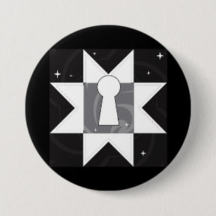 Badge Rond 7,6 Cm Bouton Logo -The Forgotten Rooms Quilt along