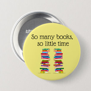 Badge Rond 7,6 Cm Bouton Lover du livre