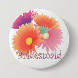 Badge Rond 7,6 Cm Bouton lumineux de mariage de demoiselle d'honneur