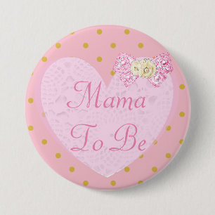 Badge Rond 7,6 Cm Bouton Mama to Be Baby shower