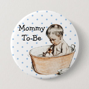 Badge Rond 7,6 Cm Bouton Maman à être Baby shower