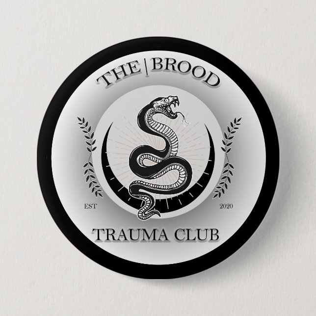 Badge Rond 7,6 Cm Bouton Marque Brood (Devant)