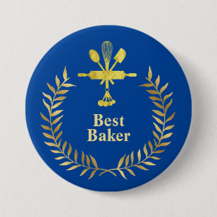 Badge Rond 7,6 Cm Bouton meilleur Baker