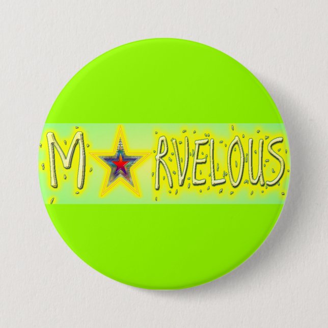 Badge Rond 7,6 Cm Bouton merveilleux (Devant)