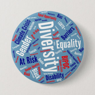 Badge Rond 7,6 Cm Bouton Mots démocratiques
