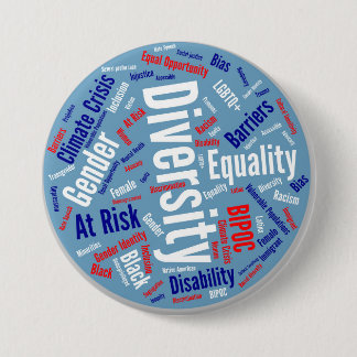Badge Rond 7,6 Cm Bouton Mots démocratiques