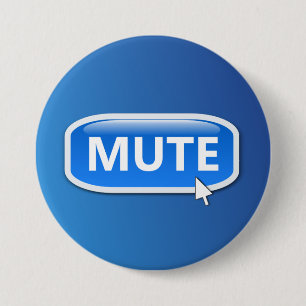 Badge Rond 7,6 Cm Bouton muet