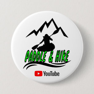 Badge Rond 7,6 Cm Bouton Paddle & Hike