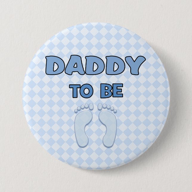Badge Rond 7,6 Cm Bouton Papa to Be (Devant)