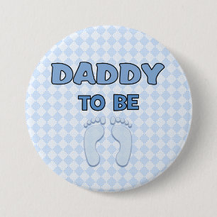 Badge Rond 7,6 Cm Bouton Papa to Be