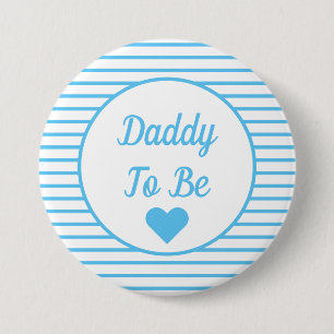 Badge Rond 7,6 Cm Bouton Papa to Be Baby shower