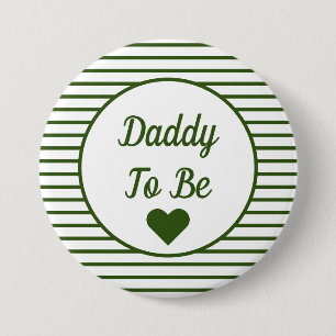 Badge Rond 7,6 Cm Bouton Papa to Be Baby shower