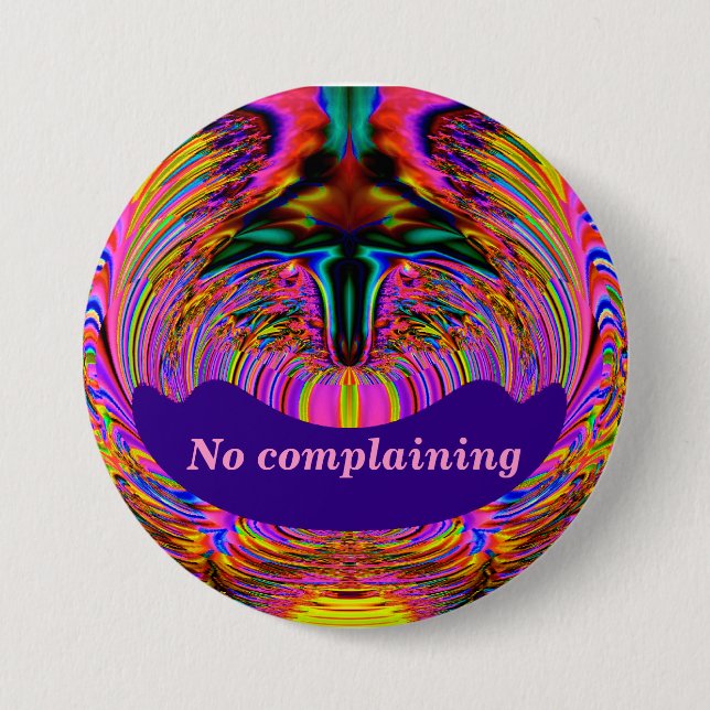 Badge Rond 7,6 Cm Bouton Pas De Plainte_ (Devant)