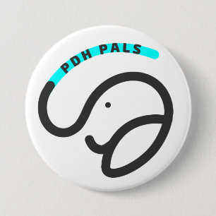 Badge Rond 7,6 Cm Bouton PDH Pals