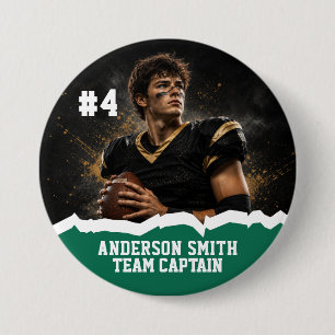 Badge Rond 7,6 Cm Bouton personnalisé avec photo de l'équipe de foot