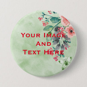 Badge Rond 7,6 Cm Bouton personnalisé Image et texte