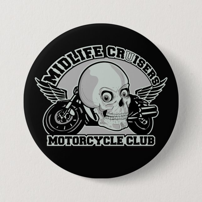 Badge Rond 7,6 Cm Bouton personnalisé Midlife Cruisers MC (Devant)