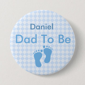 Badge Rond 7,6 Cm Bouton Personnalisé papa à être
